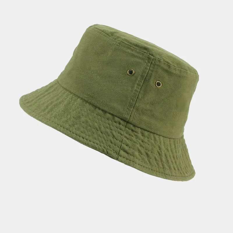 Fluorescent Green Bucket Hat Four Seasons Candy Color Personalized Street Dance Fashion Style Women's and Men's Fisherman Hat
