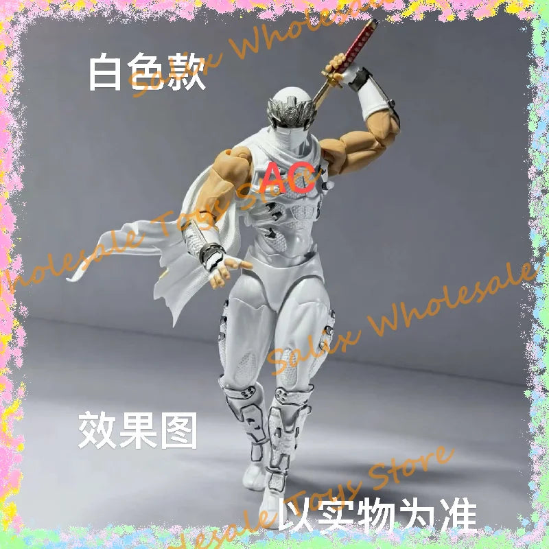 In Stock AC Toys The First Batch Ryu Revoltech 1/12 Amazing Yamaguchi White Ryu Hayabusa Ninja Gaiden Action Anime Figures Toy