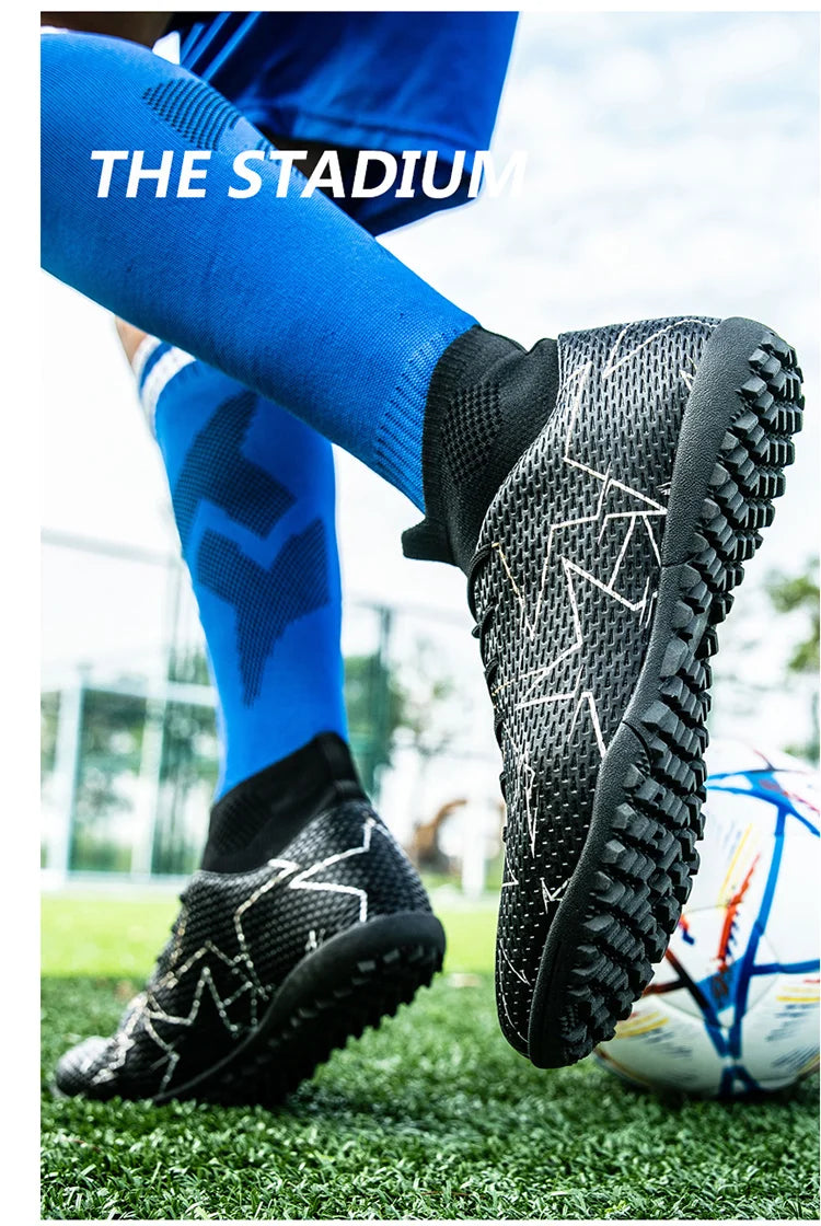 Outdoor Men Breathable Soccer Shoes Cleats Training Football Boots Match Sneakers