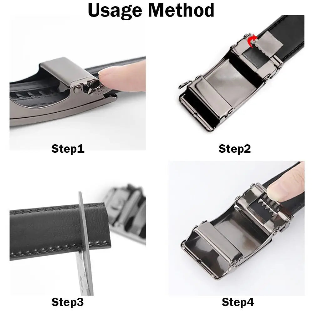 Automatic Buckle Belt Buckle Men's Belt Replacement Buckle Accessory for 3.2cm-3.5cm Width Automatic Belt