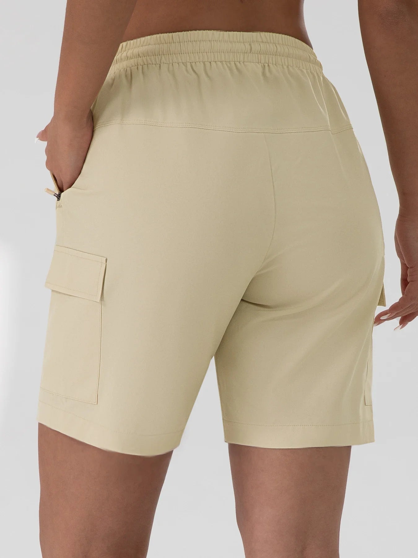 1/2 PCS  Loose Women Shorts with 2 Flap Pockets Adjustable Drawstring Cargo Short Outdoor Quick Dry Lightweight Shorts