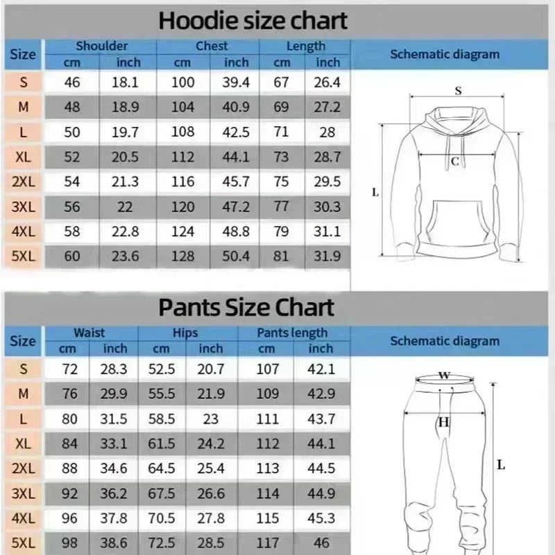 Tracksuit Sets Men's Casual Fleece Warm Hoodies Pants 2PCS Mens Long Sleeve Sport Suit Male Pullover Hoodies Sports Clothing
