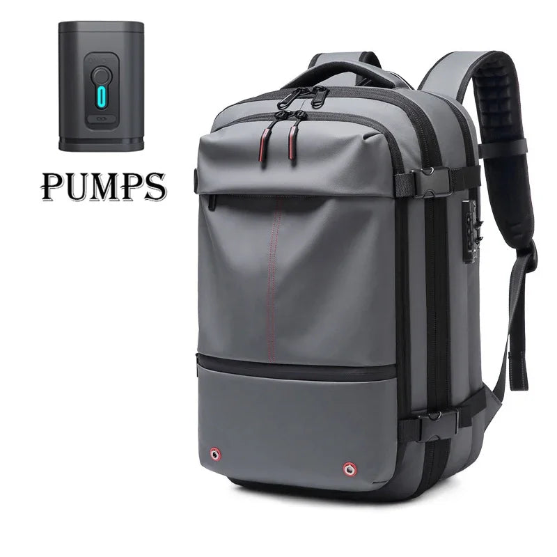 Men Travel Backpack vacuum compression Laptop Backpack 17 inch Extended Large Capacity school Backpack Hiking Business backpack