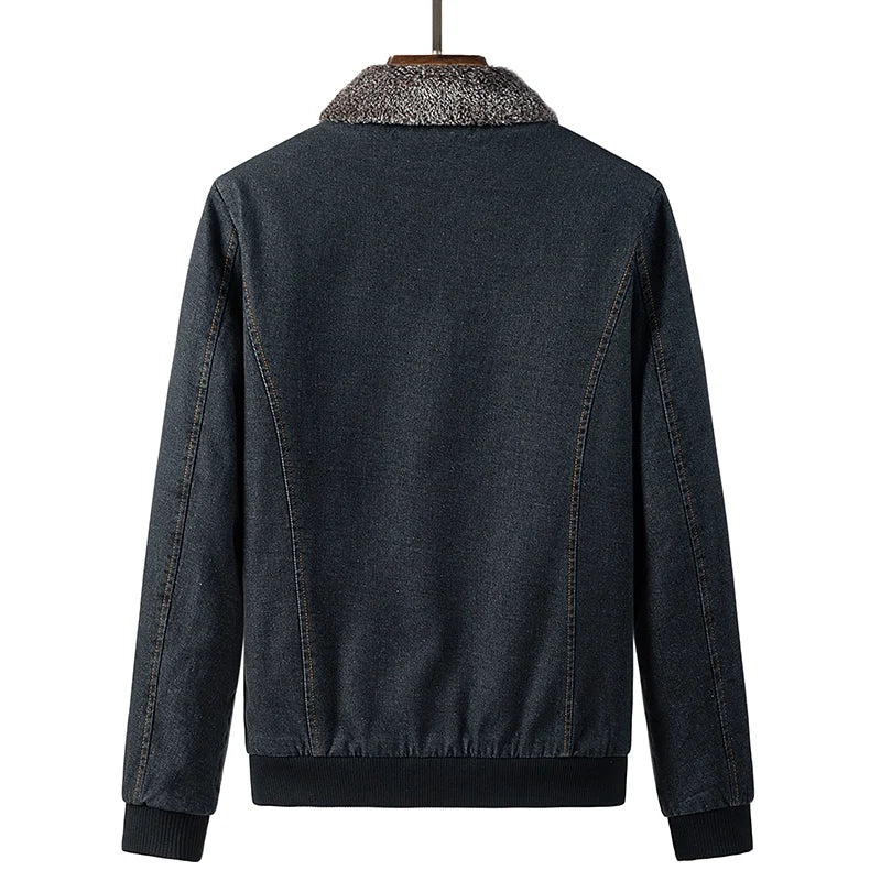 Vintage Jeans Jacket Men's Casual Anorak Fashion Vintage Denim Jacket