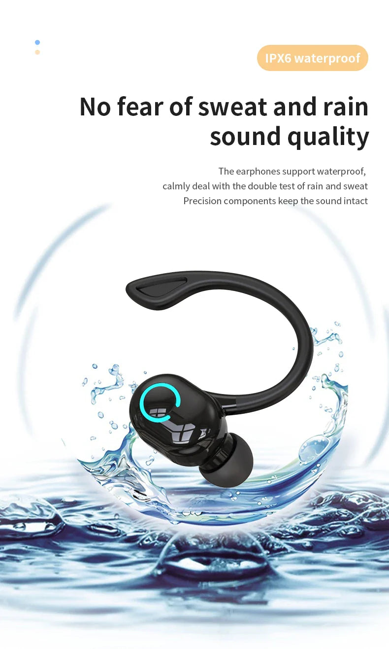 VAORLO S10 New Earphone Bluetooth Earphone Sport Business Single Ear Earphone With Good Sport Range and Noise Reduction Wearing