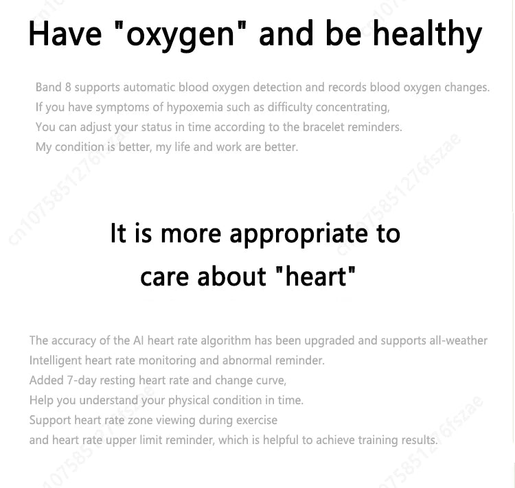 Original HUAWEI Band 8 Smart Band All-day Blood Oxygen 1.47'' AMOLED Screen Heart Rate Smartband 2 Weeks Battery Life