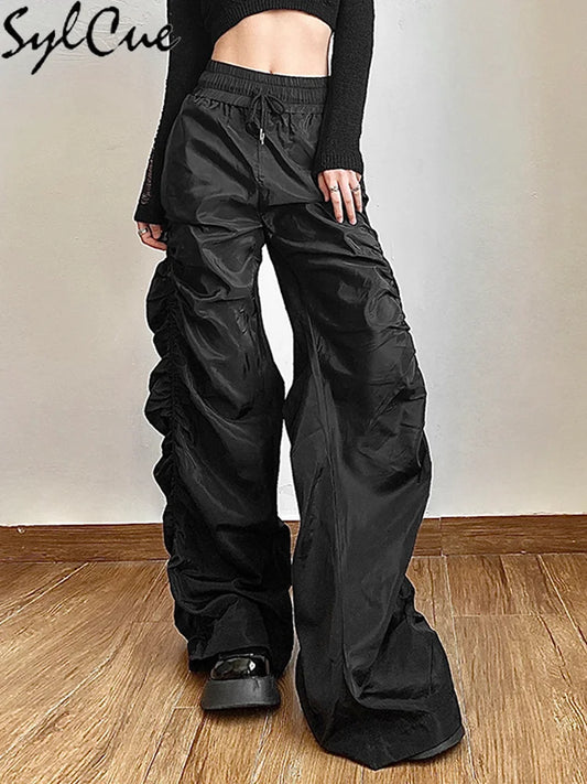 All-Match Casual Loose Girl High Waist Wide Leg Lantern Pants