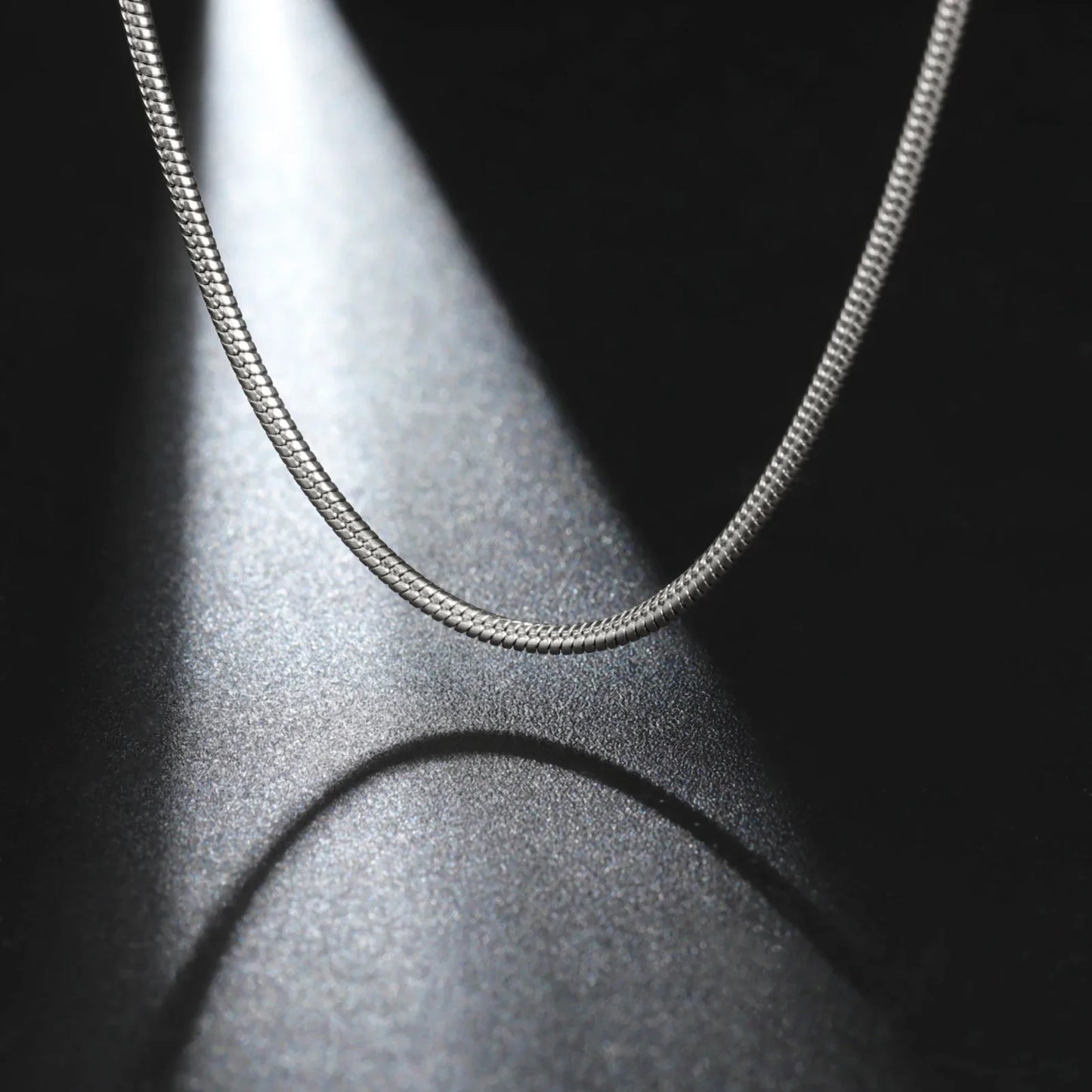 Skyrim Stainless Steel Gold Color Round Snake Chain Necklace Women Men Long Neck Chains Trendy Punk Jewelry Gift Wholesale