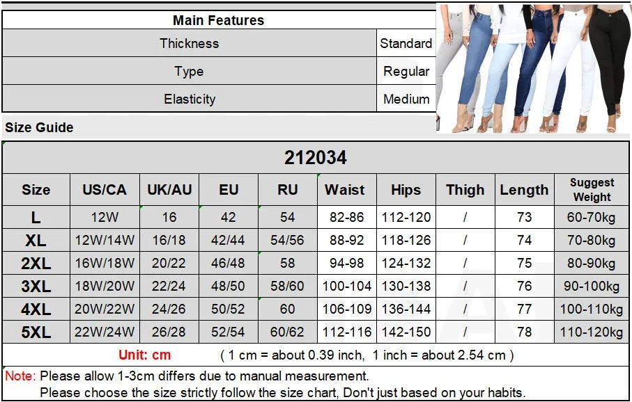 Plus Size Super Thin White Blue Stretch Skinny Pencil Jeans High Waist 5XL Slim Fit Jeans