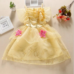 Girls Princess Dress Kids Cinderella Snow White Aurora Sofia Rapunzel Cinderella