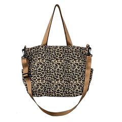 Women's Shoulder Bag Leopard Print Casual Shopping Bag Large Capacity