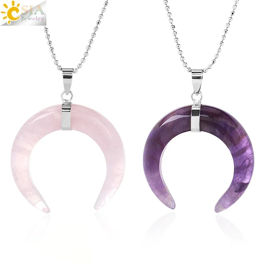 Natural Stone Cone Perfume Bottle necklace Healing Clear Quartz Crystal Pendant Reiki Essentials Oil Diffuser Vial Necklace H119