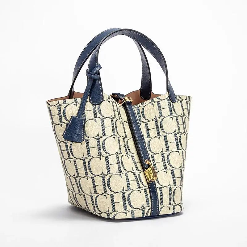 Luxury Brand Fashion Women's Handbag PVC Jacquard Texture Women
