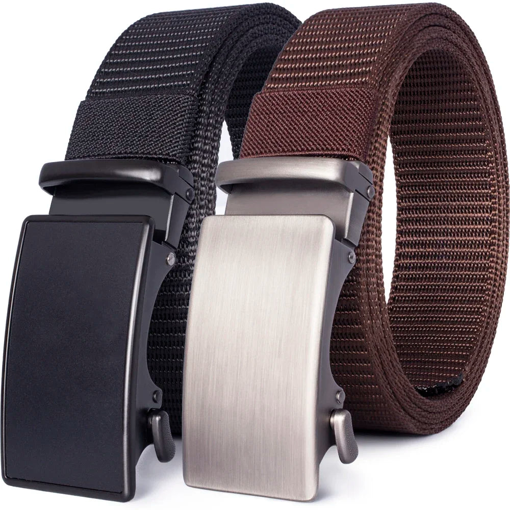Automatic Buckle Light Comfortable Nylon Military Belt Outdoor Hunting Multifunctional Tactical Canvas Belt High Quality Men Bel