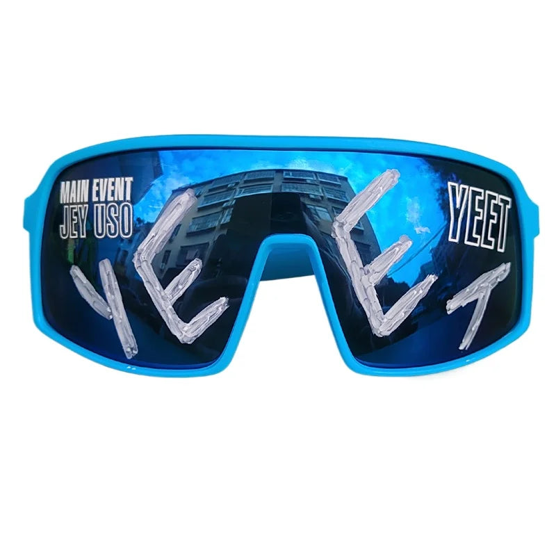 Jey Uso YEET Sunglasses Sports Shades MAIN EVENT Blue Glasses Bloodline USOS RARE colors  Motorcycle glasses