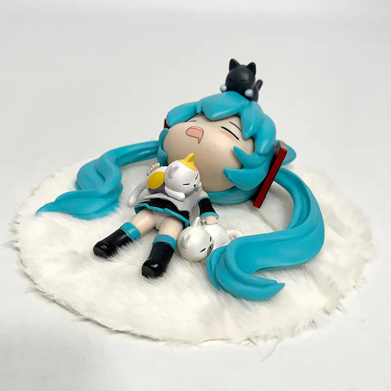 Student Girl Hatsune Miku  Action Figures Fashion Figure Model Miku Room Decorations PVC Collection Model Doll Toy