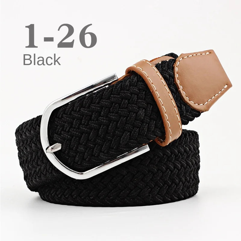 107/120cm Unisex Colorful Canvas - Belt Casual Luxury Trend Jeans Accessories Nylon Girdle Hunting Belt for Men and Women