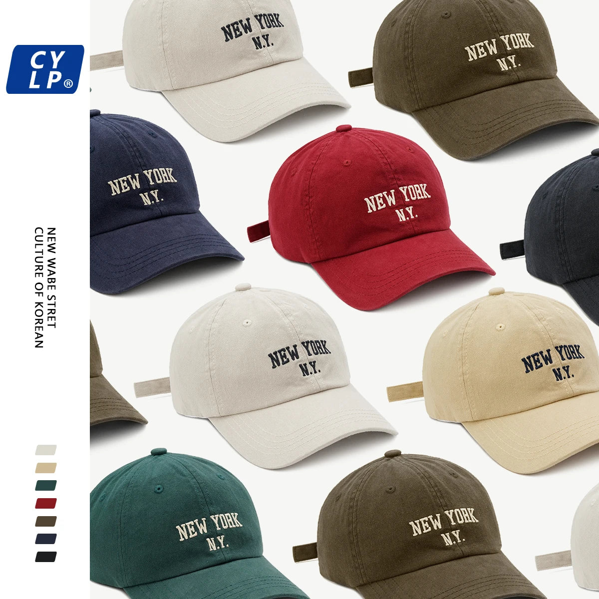 Retro Nostalgia Embroidered Baseball Caps Spring Autumn Women Men Leisure Peaked