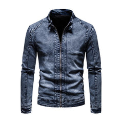 Jean jacket men's autumn and winter fashion cool retro fashion