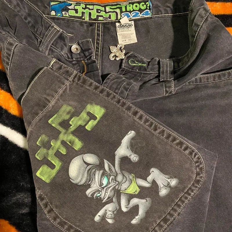 JNCO Jeans: Y2K streetwear Baggy Jeans for mens