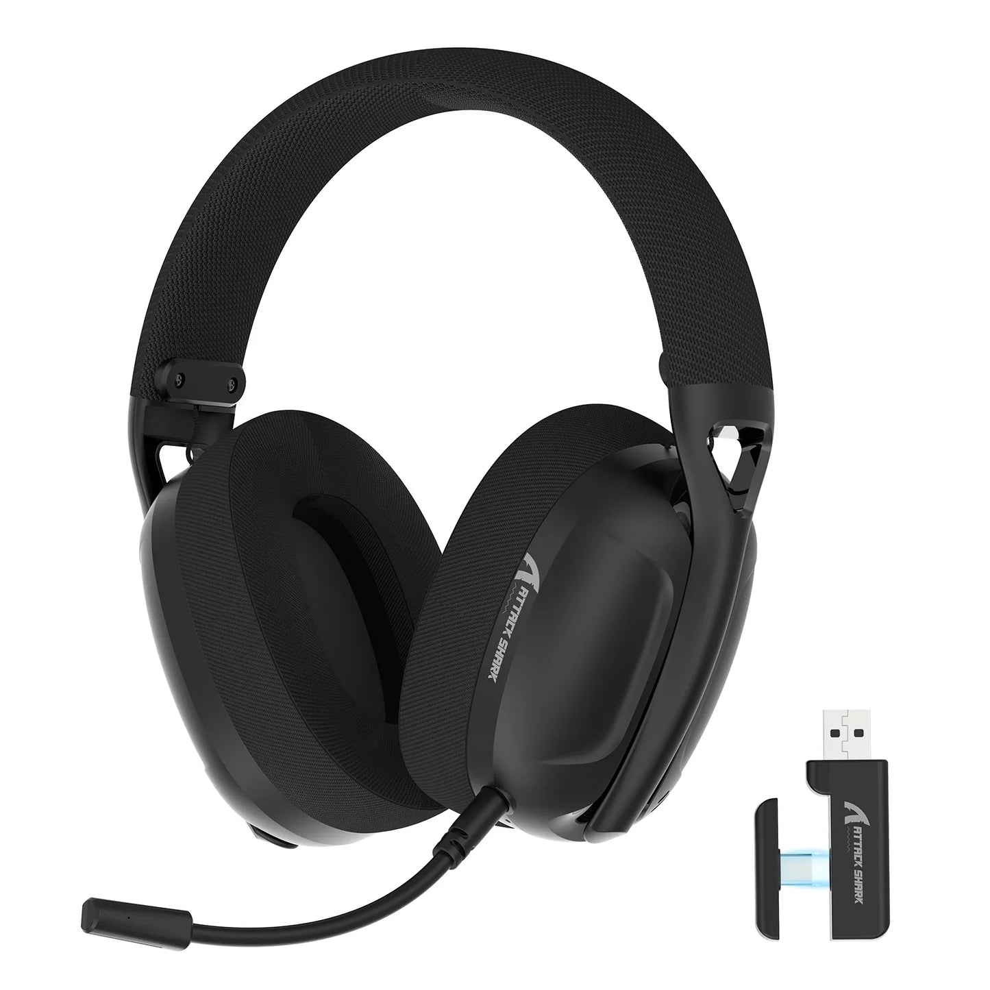 ATTACK SHARK L80 Ultra-Light Tri-Mode Gaming Headset Lightweight Wireless Gaming Headset for PC/PS4/PS5/Switch/Xbox