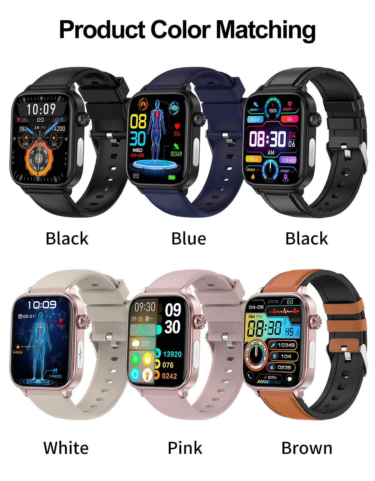 2026 New ECG+PPG Smart Watch Women Heart Rate Blood Lipid Uric Acid Women Menstrual Health Tracker Smartwatches For Android iOS