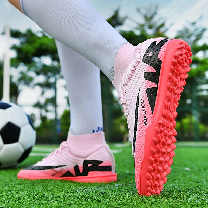 Mens Soccer Shoes Ultralight Turf Soccer Cleats Kids Sneakers