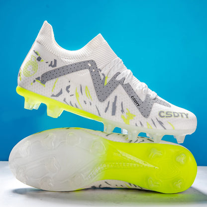 Men Soccer Shoes Football Boots Adult Anti-Slippery Futsal Cleats Sport