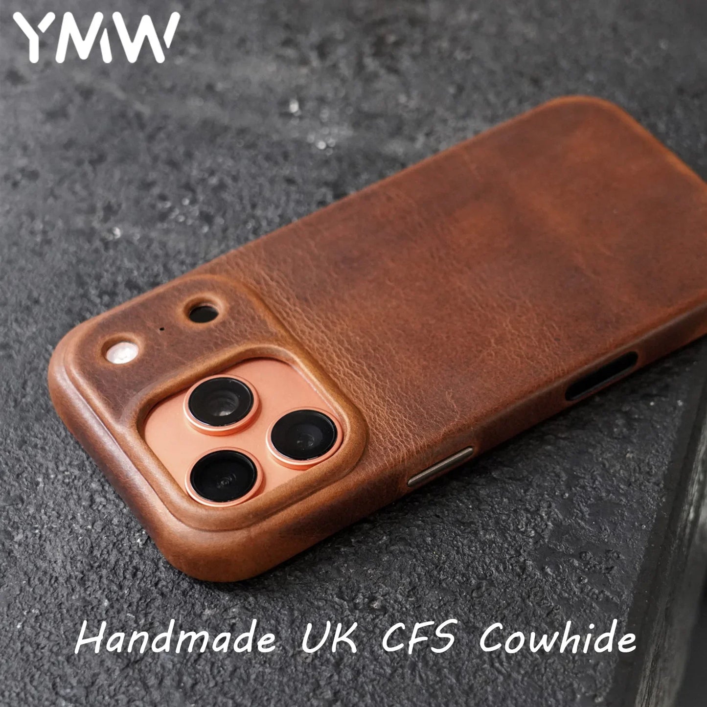 Genuine Leather Case for iPhone 17 16 Pro Max 15 Genuine Leather Handmade Phone Cover