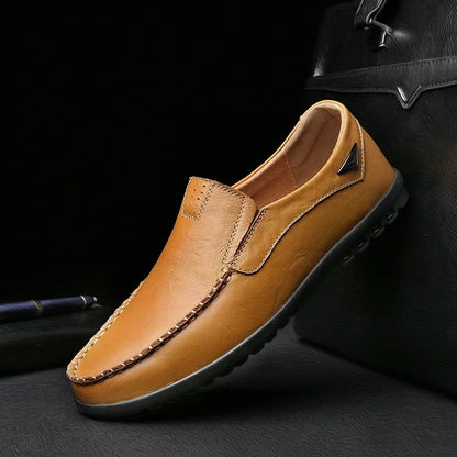 Men Dress Shoes Natural Leather Men's Brand Shoes Sale Formal Shoe Men's Cowhide Italian Genuine Leather Loafers Footwear Casual