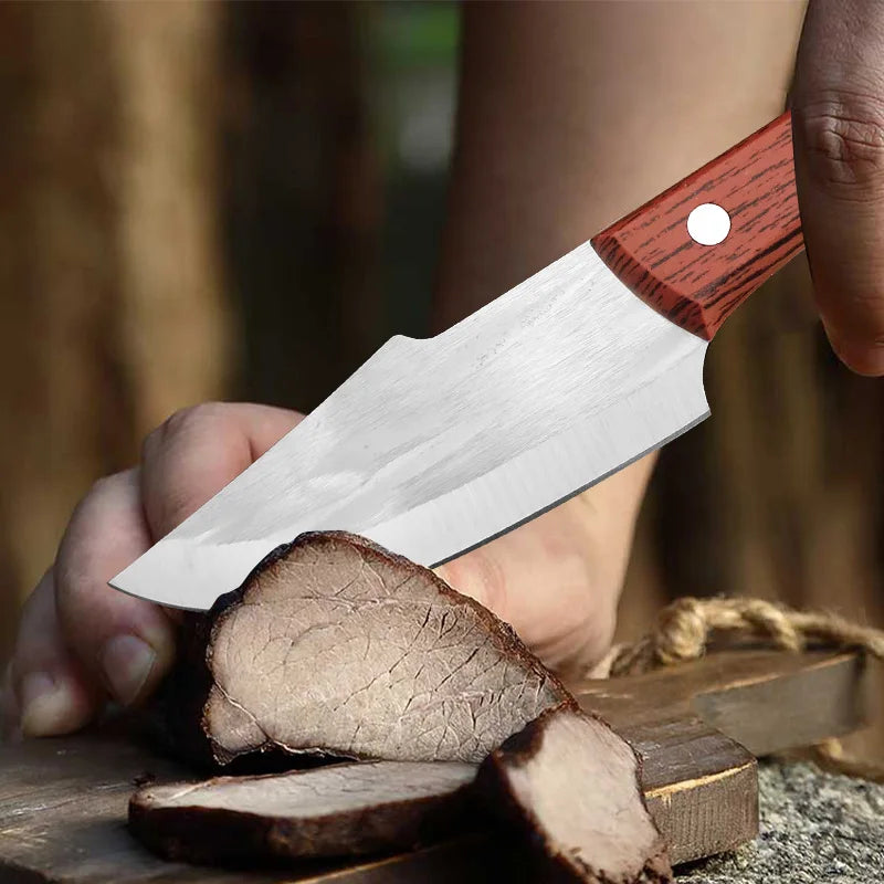 Stainless Steel Boning Knife Cleaver Fish Meat Vegetable Kitchen Knives ABS Handle