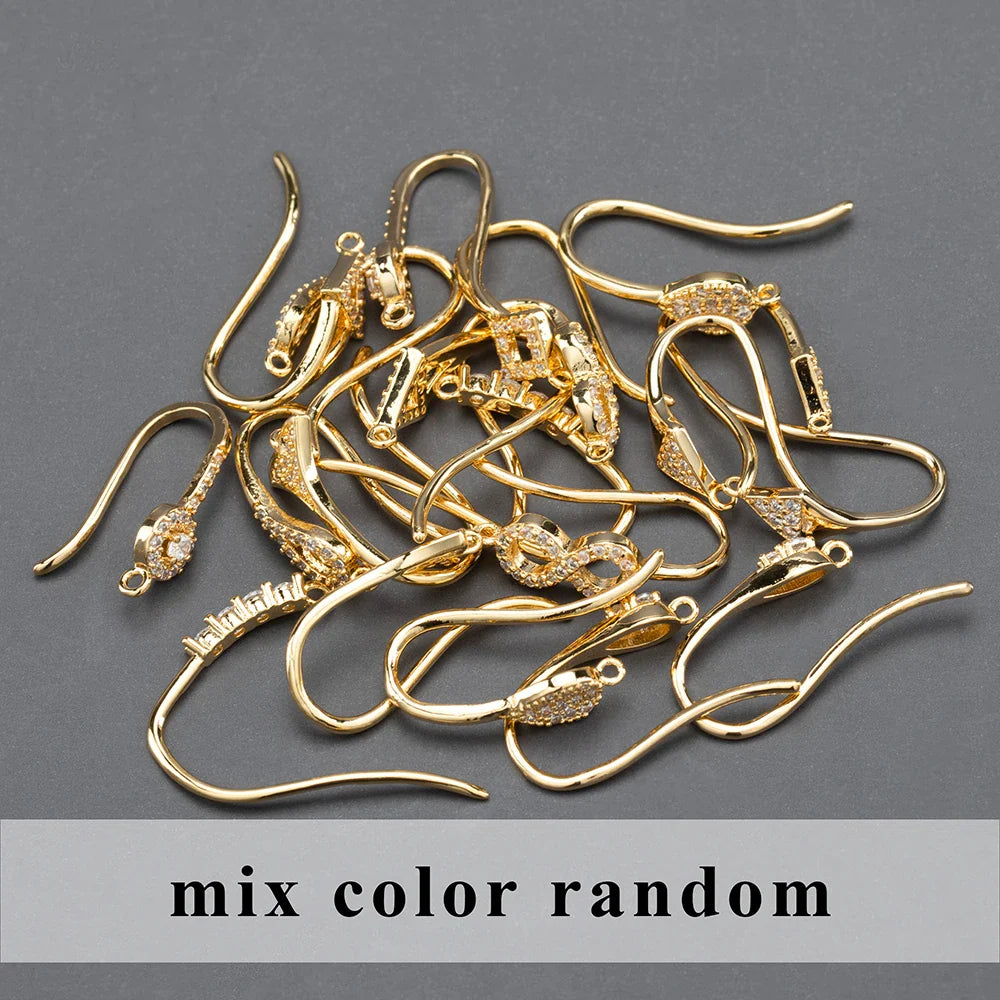 GUFEATHER,20pcs/lot,M800,jewelry accessories,pass REACH,nickel free,18k gold plated,copper,connector,diy earrings,jewelry making