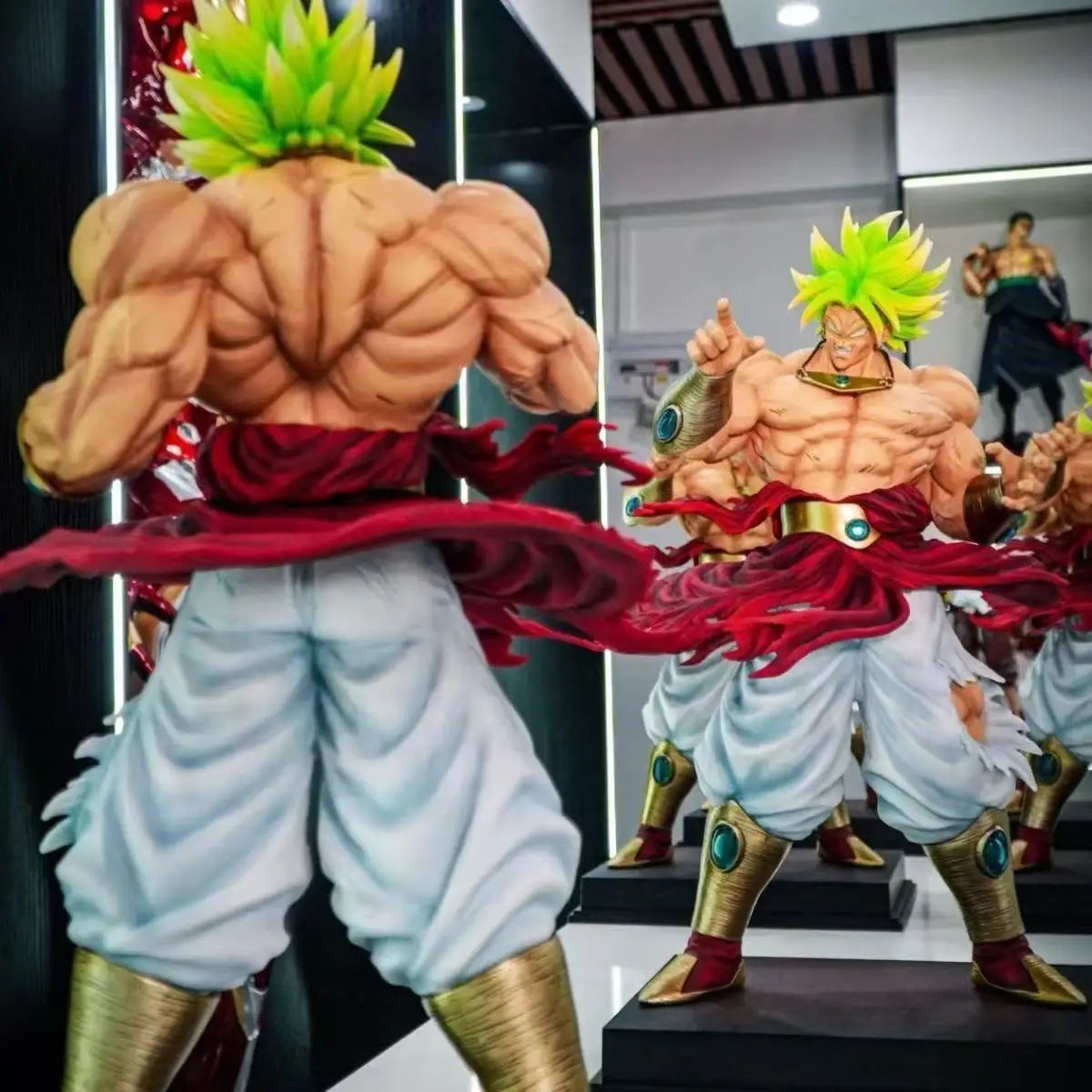 CK&Jt Statue Dragon Ball Z Broly Figure Ssj3 Broly Super Saiyan PVC Action Figures 50cm/19.69inch Collection Mode Toys Gifts
