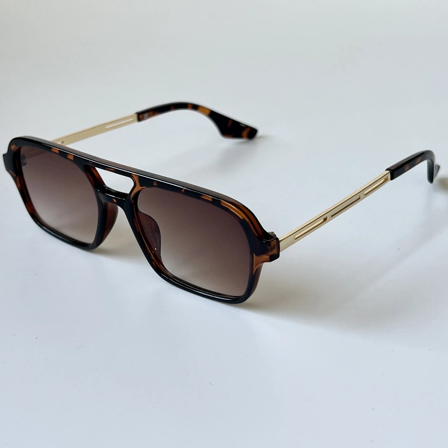 Sunglasses Female Vintage Hollow Leopard Blue Oculos De Sol Woman