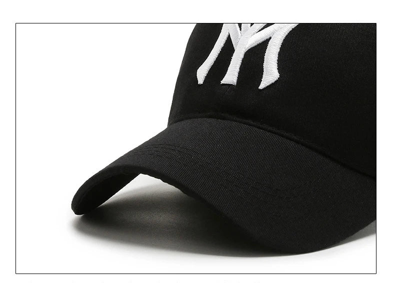 Fashion Korean Letter MY Baseball Cap 3D Embroidery Dad Hat Men