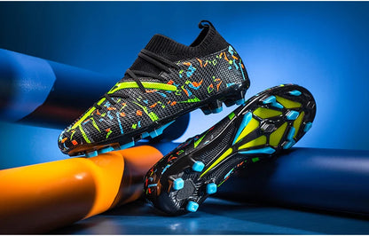 Mens Football Field Boots Ultralight Turf Indoor Society Training Soccer Shoes Cleats