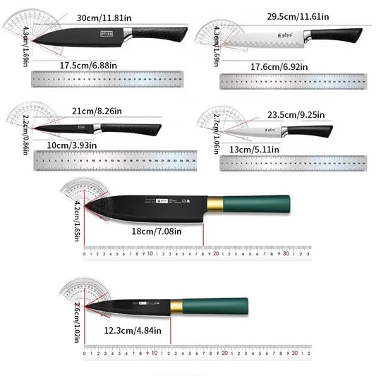 Two-piece Set Knife Forged Kitchen Knife Sharp Household Suitable for Cutting Meat