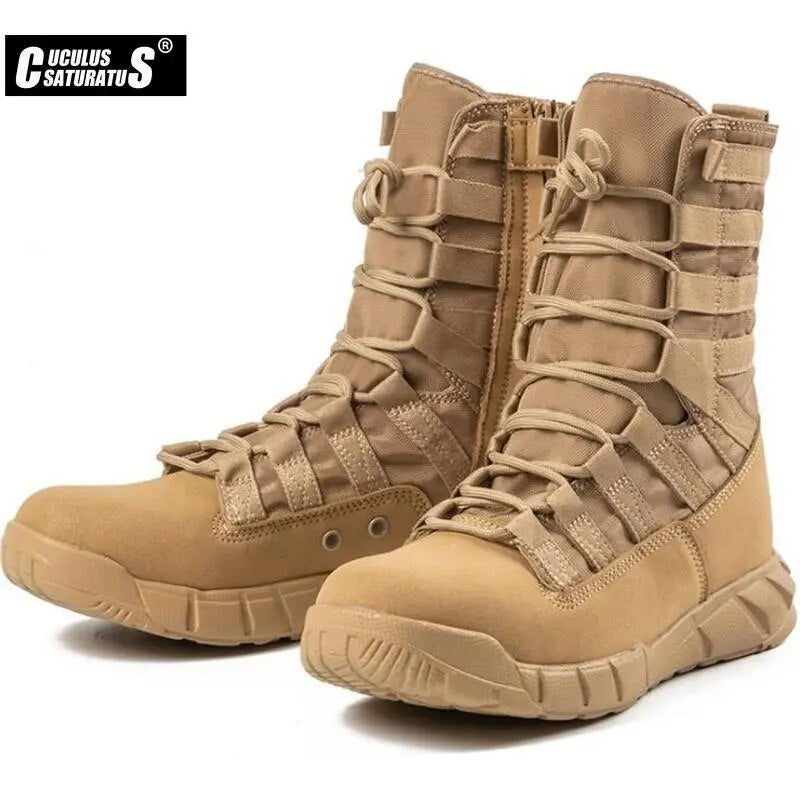 Men's Military Boot Combat Mens Ankle Boot Tactical Big Size Army Boot Male Shoes