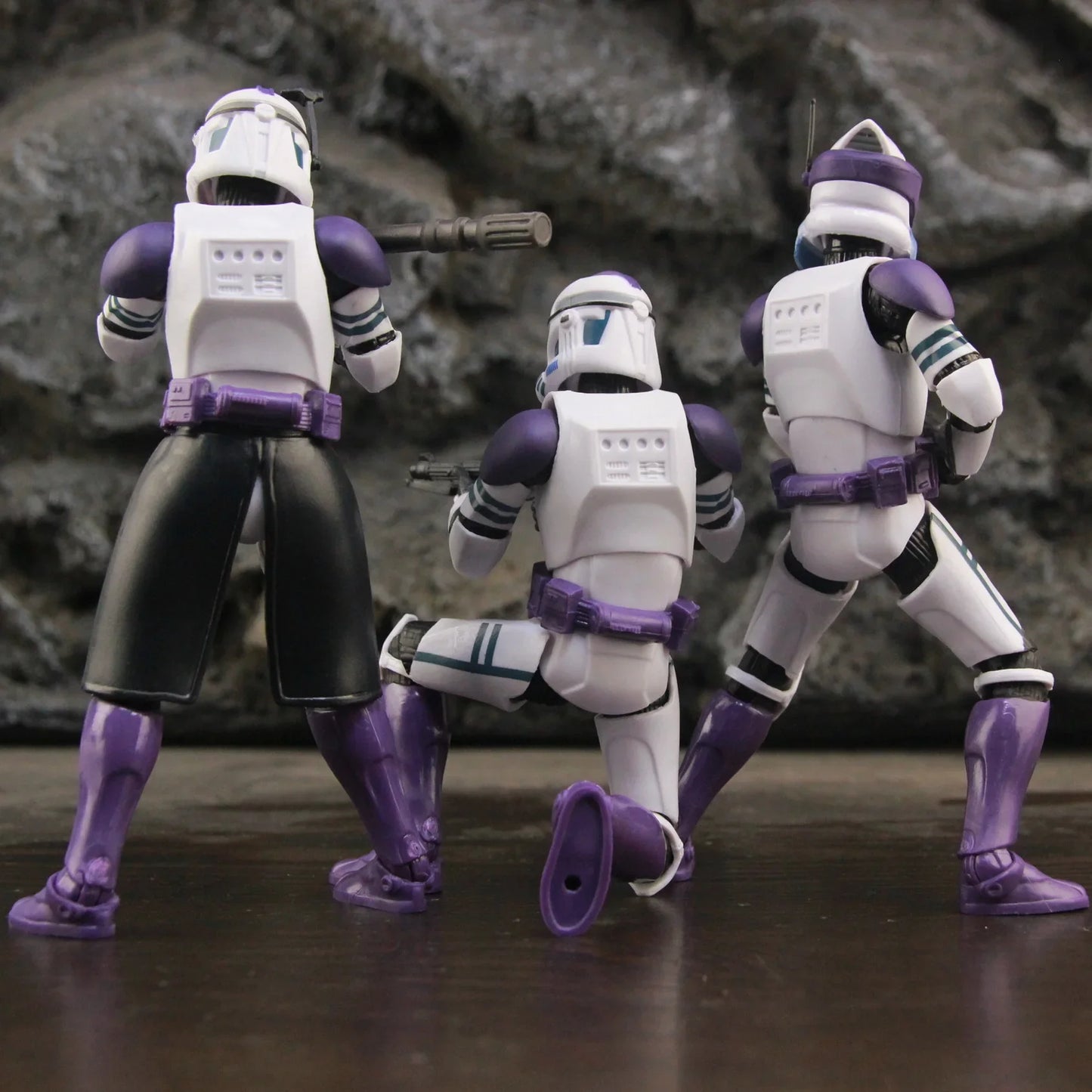 New Body 187th Legion Purple Phase II P2 ARF Trooper Rocket Team Leader 6" Action Figure Mace Windu Republic Grand Army Clone