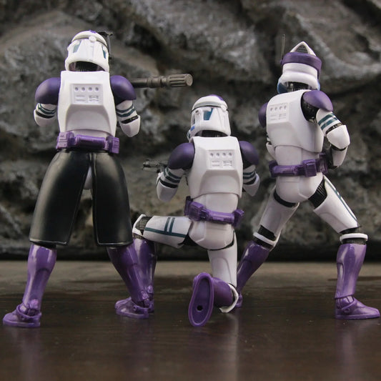 New Body 187th Legion Purple Phase II P2 ARF Trooper Rocket Team Leader 6" Action Figure Mace Windu Republic Grand Army Clone