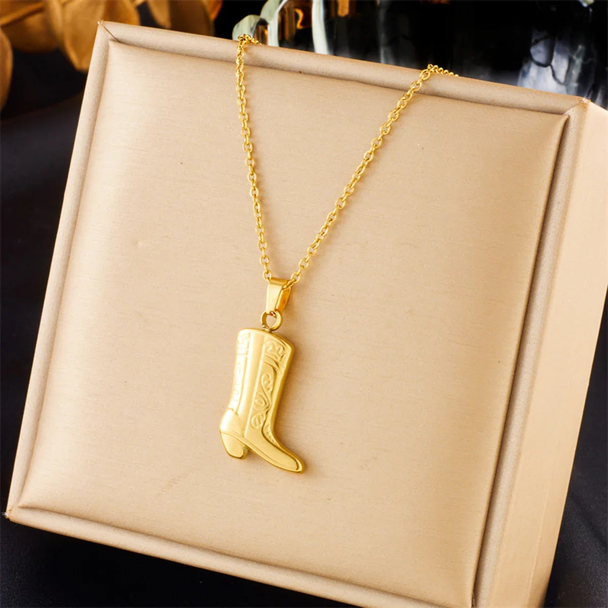 DIEYURO 316L Stainless Steel Simple Heart Love Circular Tassel Necklace Lady Trend Fashion Clavicle Chain Jewelry Glamorous Gift