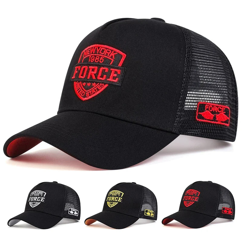 Fashion Letter Baseball Cap Women Men Breathable Hip Hop Hats Summer Casual Mesh Caps Unisex cotton Snapback Caps gorras