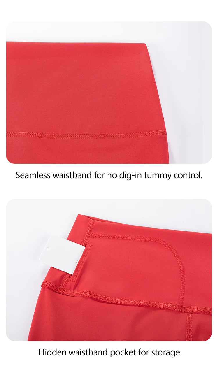 Women's Naked Feeling Yoga Pants 25 Inches - 7/8 High Waisted Workout Leggings