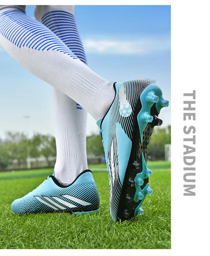 Soccer Shoes Sport Outdoor Men Breathable Cleats FG Football Boots
