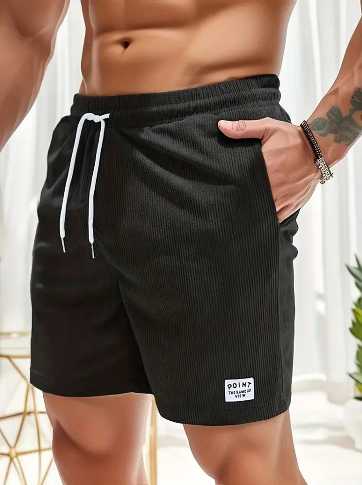 Summer Men Corduroy Shorts Casual Lightweight Loose fit Men's Beach Board Shorts Short Pants Trousers