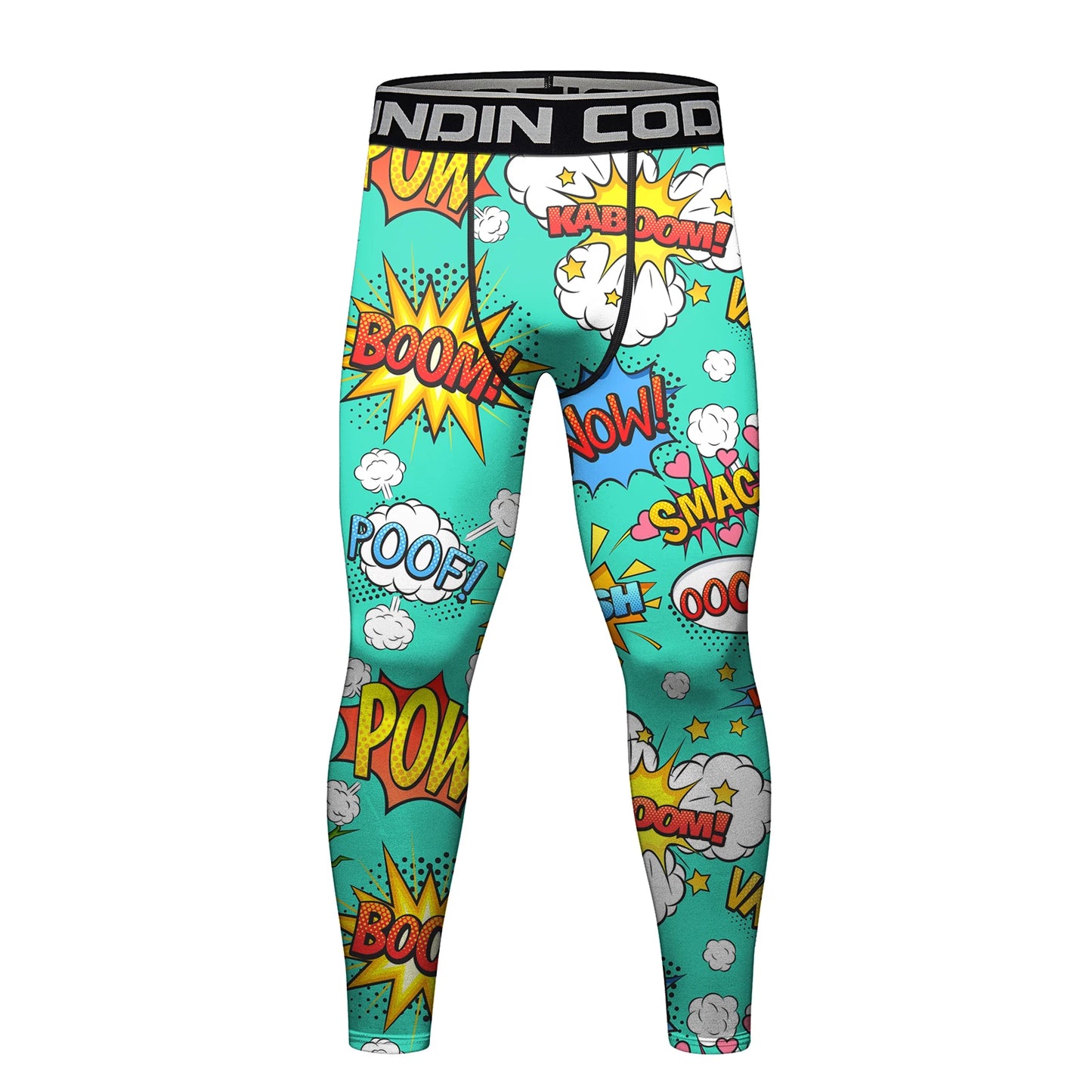 Cody Lundin Men's Jiu Jitsu Spats Stapling Compression Tights Pant Training