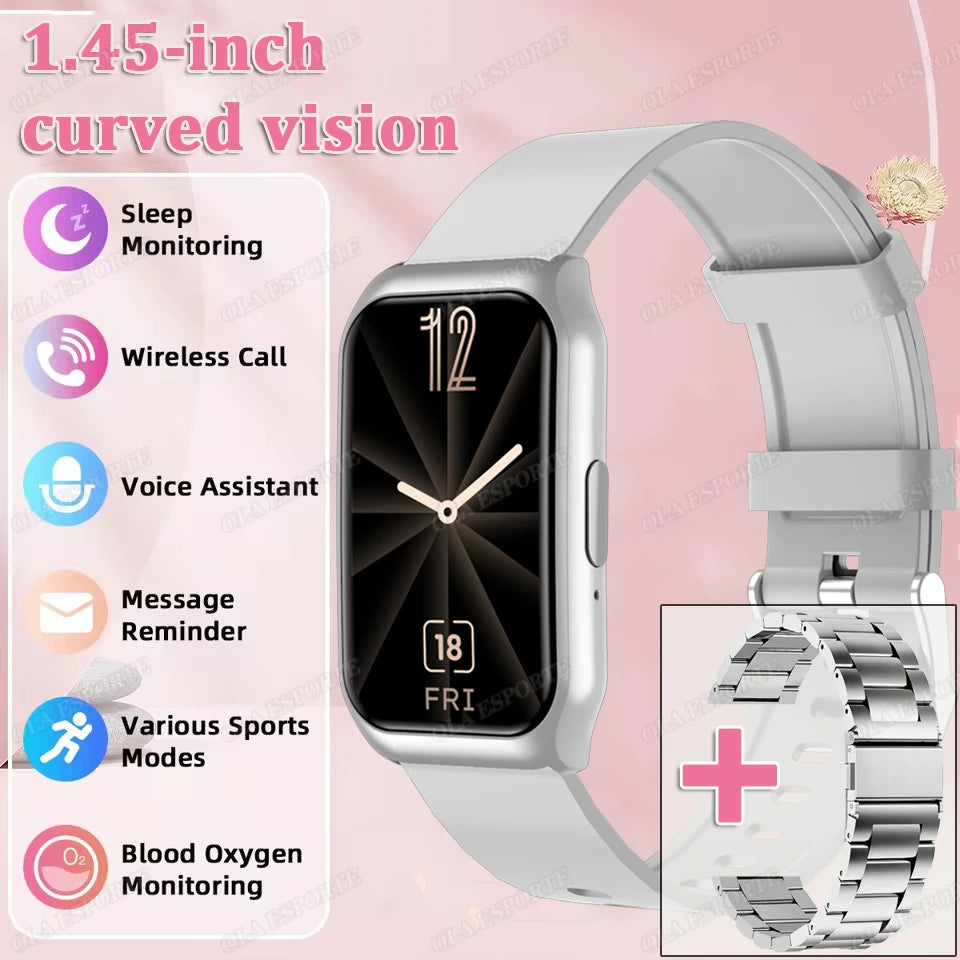 Smart Watch Women Men  AMOLED Screen Health Heart Rate Monitoring Bluetooth Call IP68 Waterproof Outdoor Sport Call Smartwatch