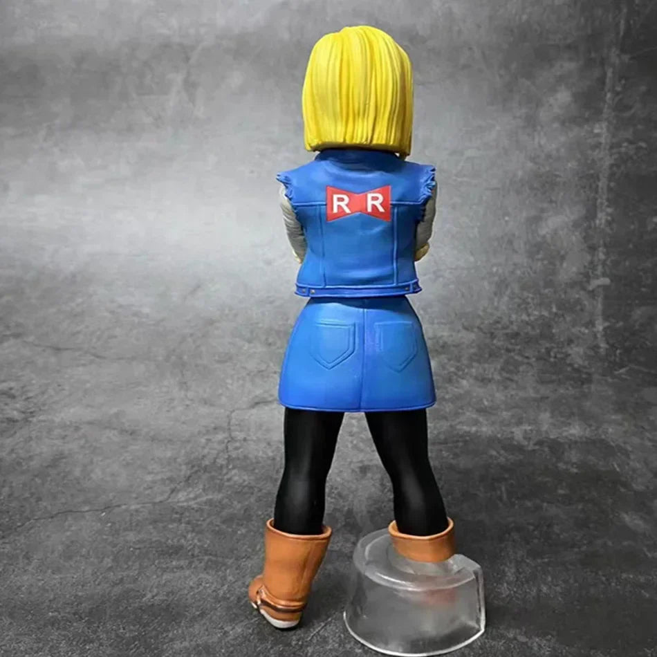 27CM Anime Dragon Ball Z Android 17 18 Figure Android 18 PVC Action Figures Collection Model Toys for Children Christmas Gifts