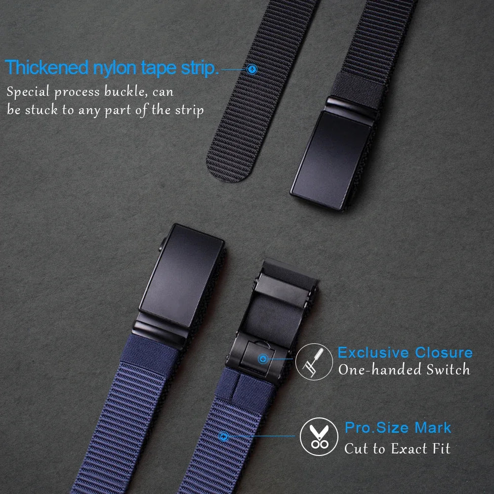 Automatic Buckle Light Comfortable Nylon Military Belt Outdoor Hunting Multifunctional Tactical Canvas Belt High Quality Men Bel