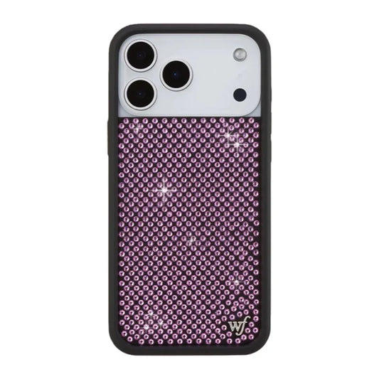 Pink Diamond Sparkling Phone Case For iPhone 16 12 17 14 15 13 Pro Max Plus Rhinestone Bling Glitte wf Cover﻿
